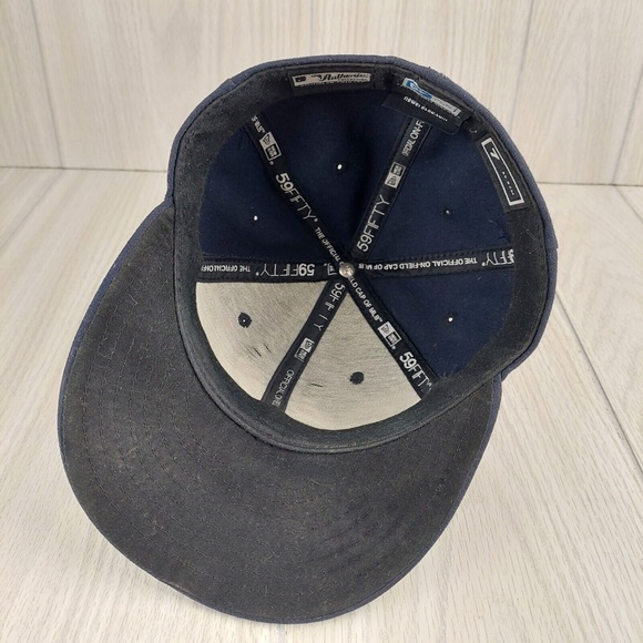 Vintage Washington Nationals New Era Fitted Hat Cap 7 Made In USA‎ Blue - Picture 5 of 7